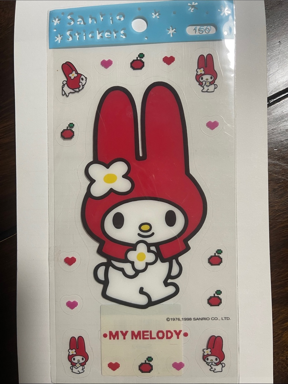 vintage 1998 Sanrio My Melody stickers